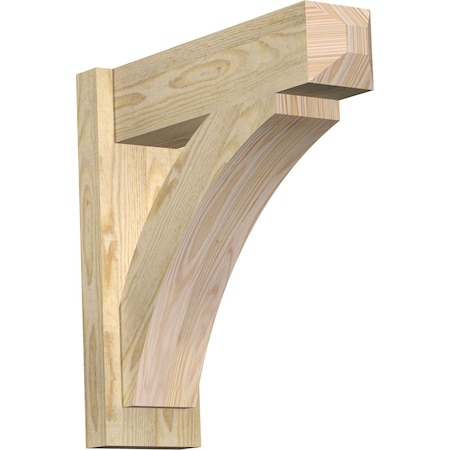 Ekena Millwork Thorton Rough Sawn Craftsman Outlooker, Douglas Fir, 6"W x 20"D x 20"H OUT06X20X20THR04RDF